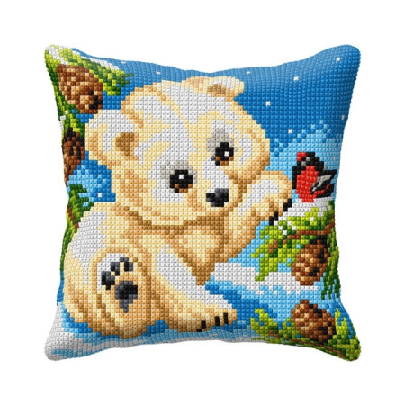 Orchidea Stitch Cushion kit  little bear