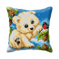 Kit coussin au point croix Petit ours