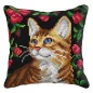 Kit coussin au point croix Chat 3 Kit coussin au point croix Chat 3