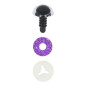 Oeil amigurumi 18 mm mauves paillettes