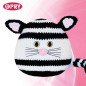 Oeil de chat amigurumi 15 mm or clair paillettes