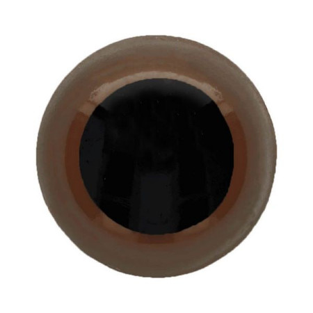  Animal eye 8 mm brown for amigurumi and cuddly toys