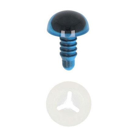 Animal eye 12 mm blue