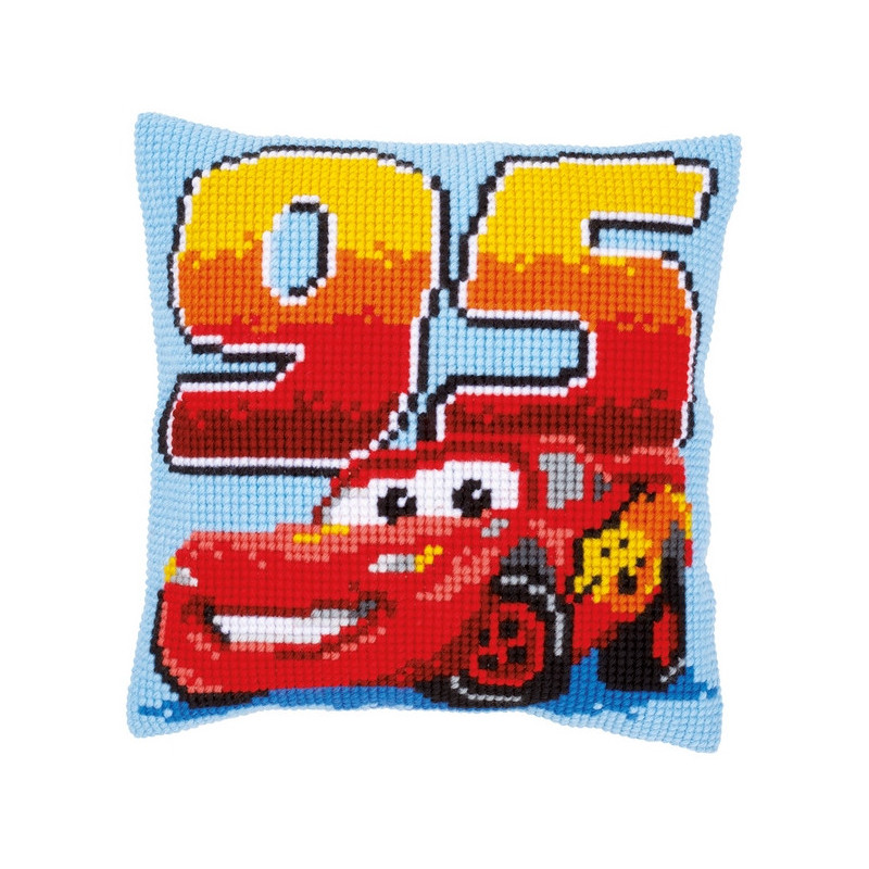 Kit coussin au point croix Disney Lightning