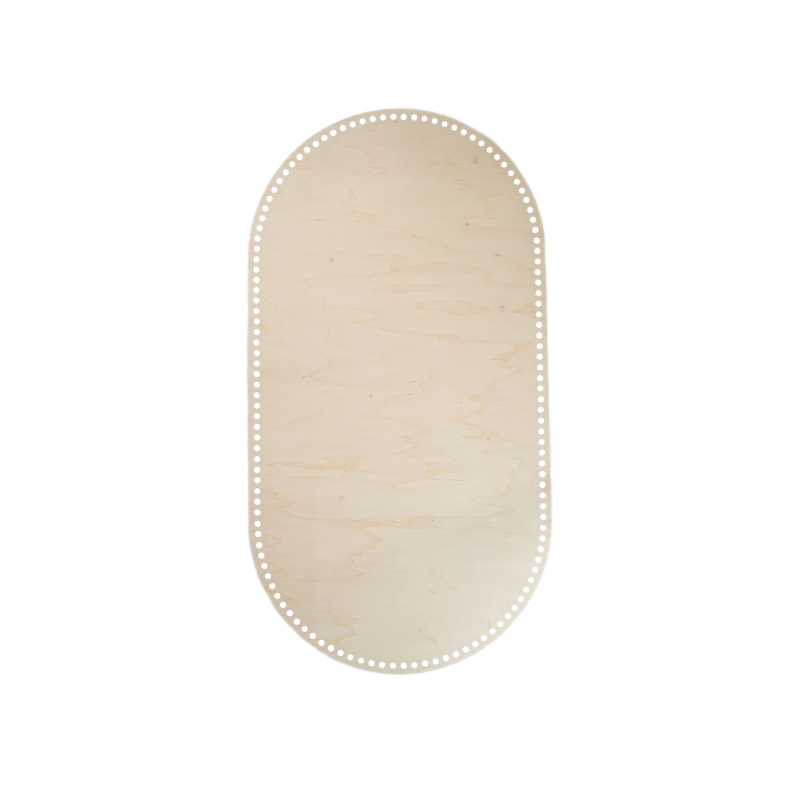 Wooden bag bottom 70 x 37 cm