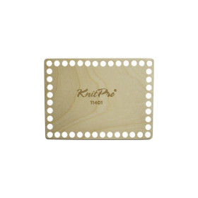 Wooden bag bottom 20 x 15 cm