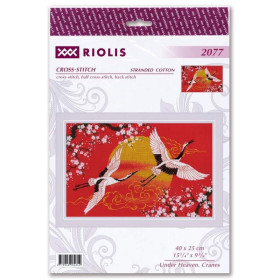 Kit de broderie Sous le Ciel. Grues cendrée