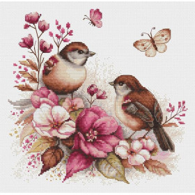 Luca-S Embroidery kit Spring birds