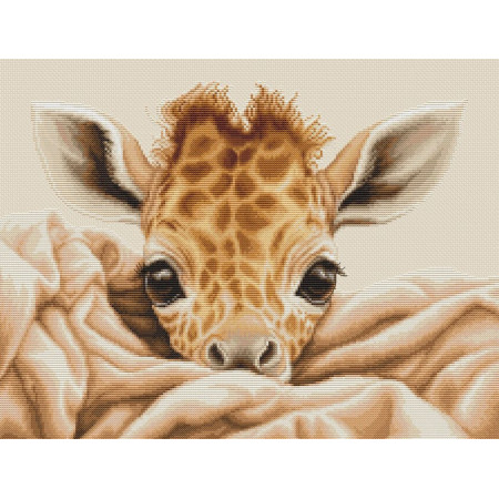 Luca-S Kit de broderie Bébé giraffe