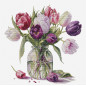 Kit de broderie Bouquet de tulipes