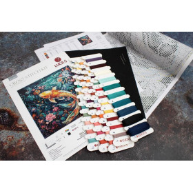 Kit de broderie La vie marine