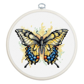 Luca-S Kit de broderie Papillon machaon