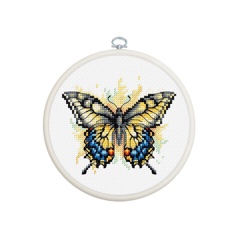 Kit de broderie Papillon machaon