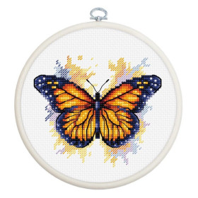 Luca-S Kit de broderie Papillon monarque