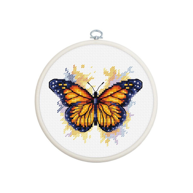 Kit de broderie Papillon monarque Kit de broderie Papillon monarque