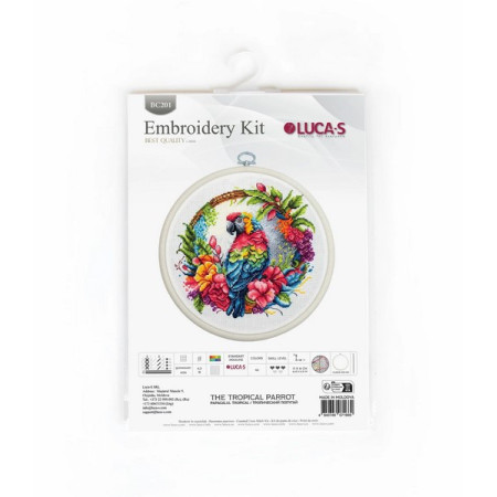 Kit de broderie Perroquet tropical