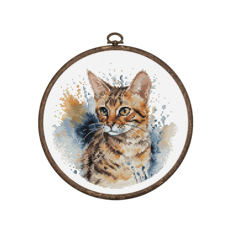 Kit de broderie Chat du Bengale Kit de broderie Chat du Bengale