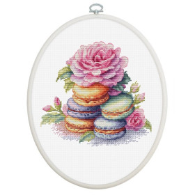 Luca-S Kit de broderie Macarons français