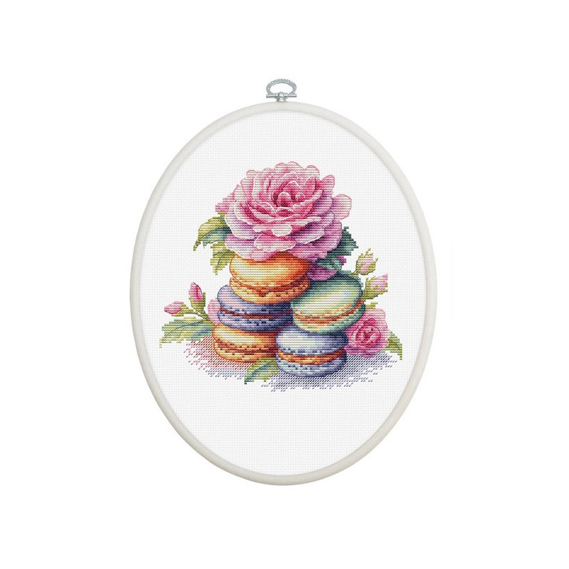 Kit de broderie Macarons français Kit de broderie Macarons français