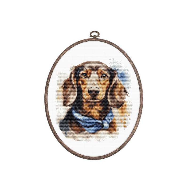 Embroidery kit Dachshund