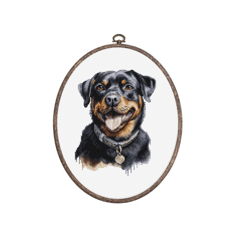 Kit de broderie Rottweiler Kit de broderie Rottweiler