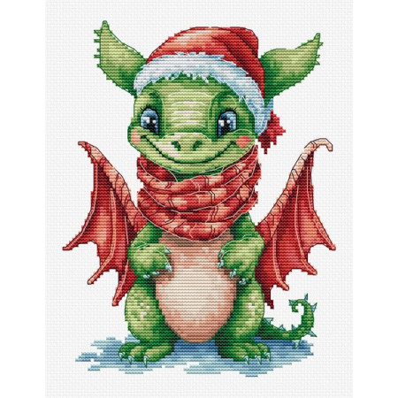 Luca-S Embroidery kit The Happy Dragon