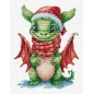 Kit de broderie Le dragon heureux Kit de broderie Le dragon heureux
