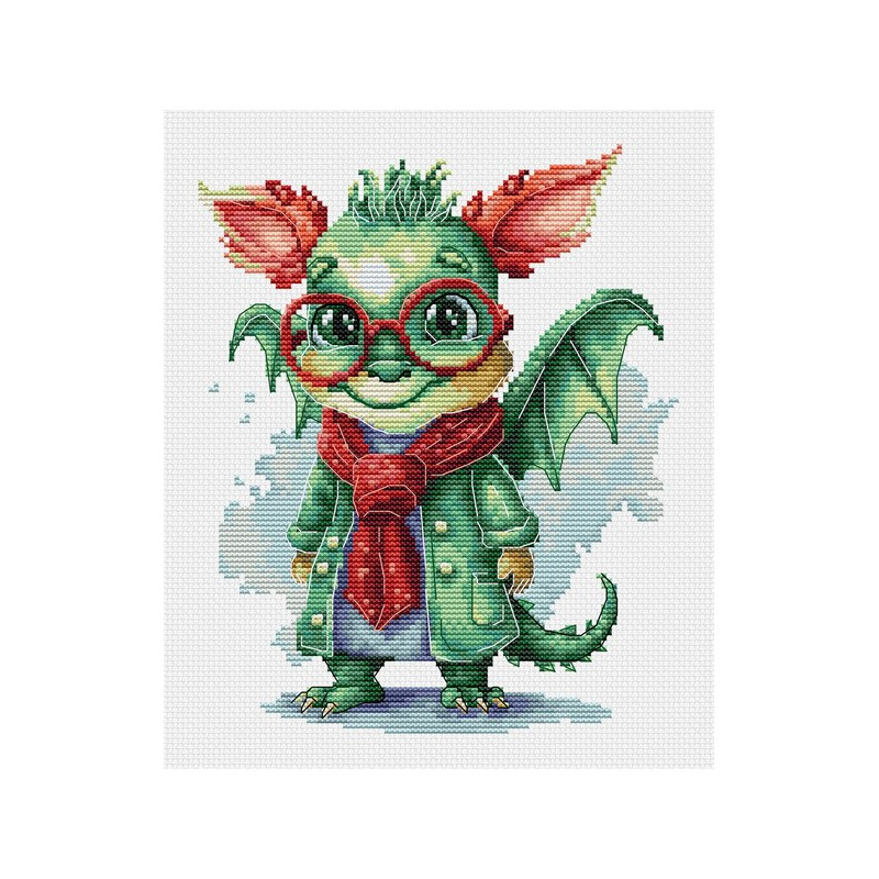 Kit de broderie Le dragon élégant