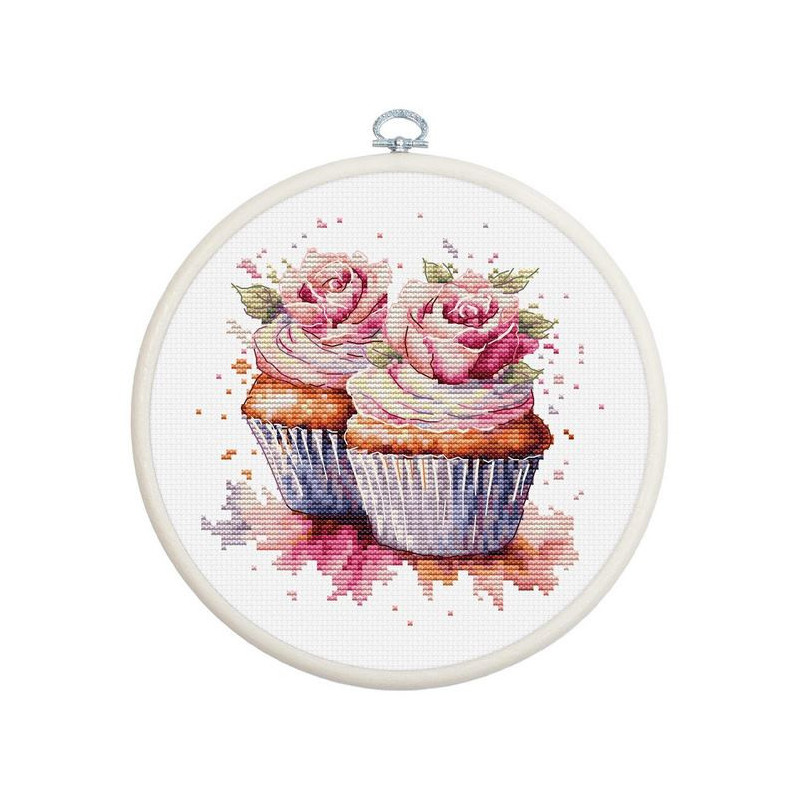 Kit de broderie Cupcakes