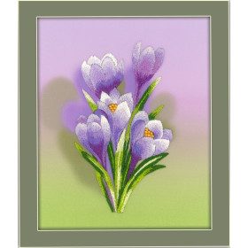 Riolis Embroidery kit Crocuses