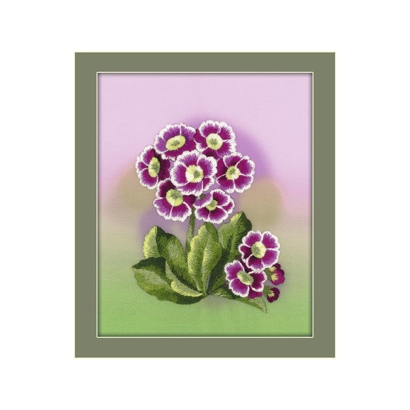 Embroidery kit Primroses