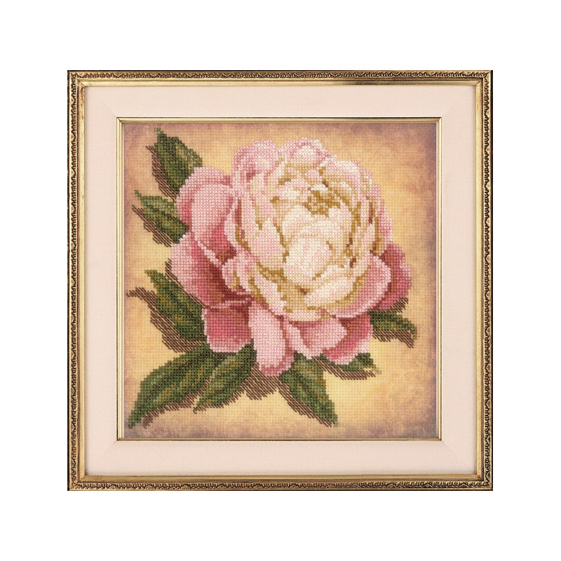 Embroidery kit Peony