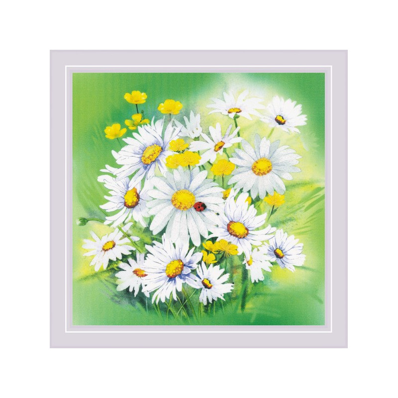 Embroidery kit Chamomiles Embroidery kit Chamomiles