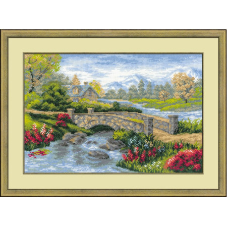 Kit de broderie Vue d'été