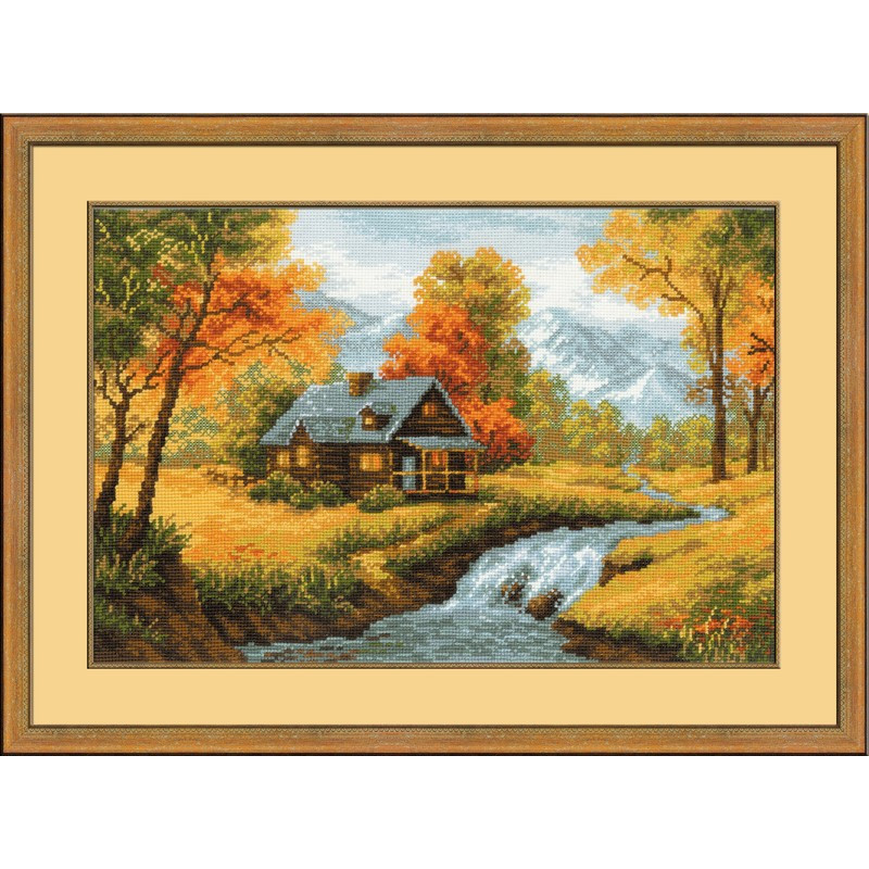 Embroidery kit Autumn View