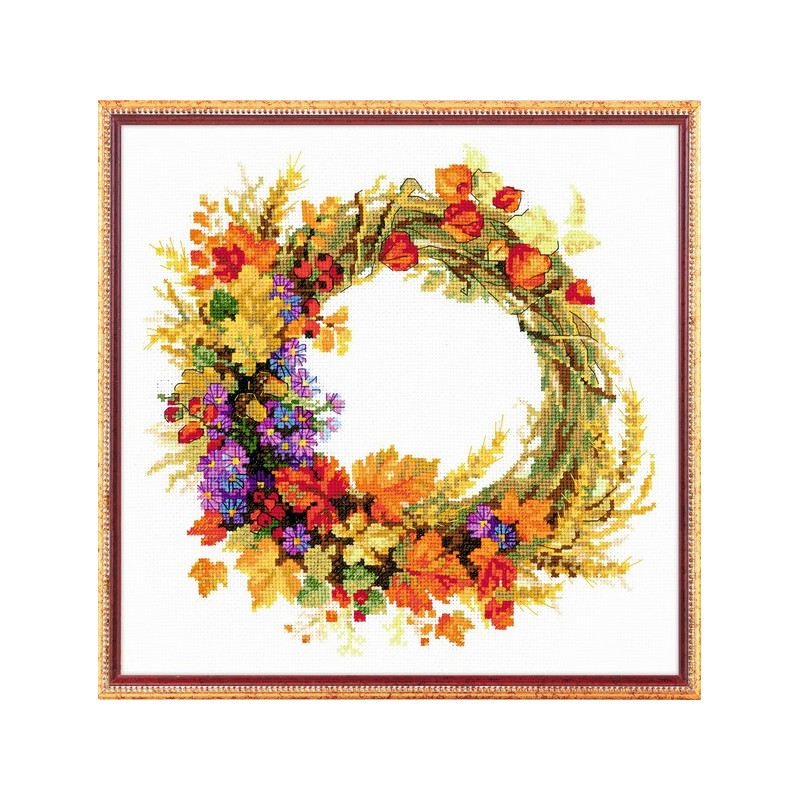 Embroidery kit Wreath with Wheat