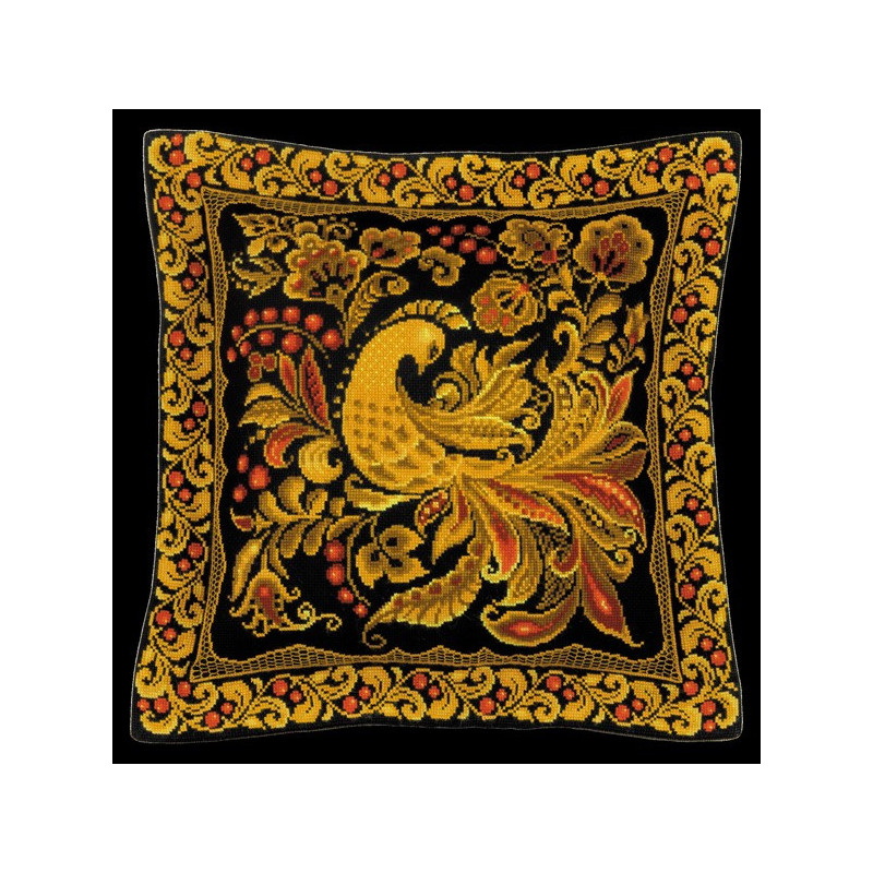 Kit coussin au point de croix Khokhloma