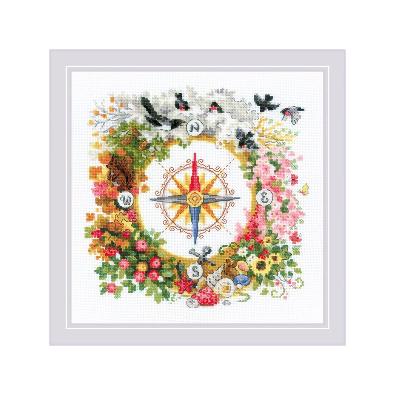 Embroidery kit Compass