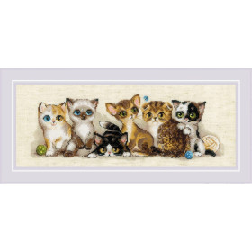 Kit de broderie Chatons