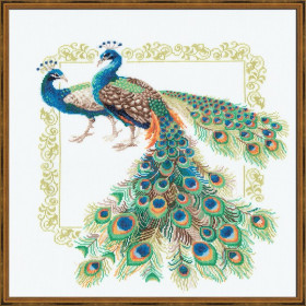 Riolis Embroidery kit Peacocks