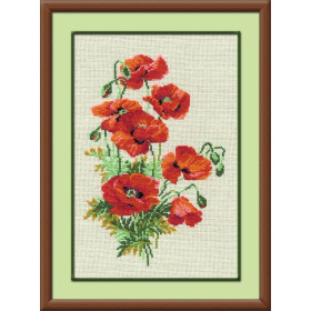 Kit de broderie Coquelicots sauvages