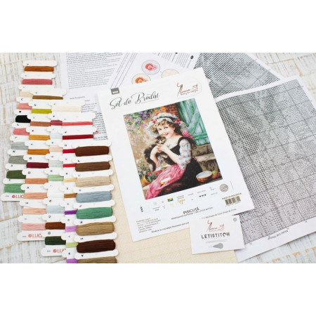 Kit de broderie Le petit chaton