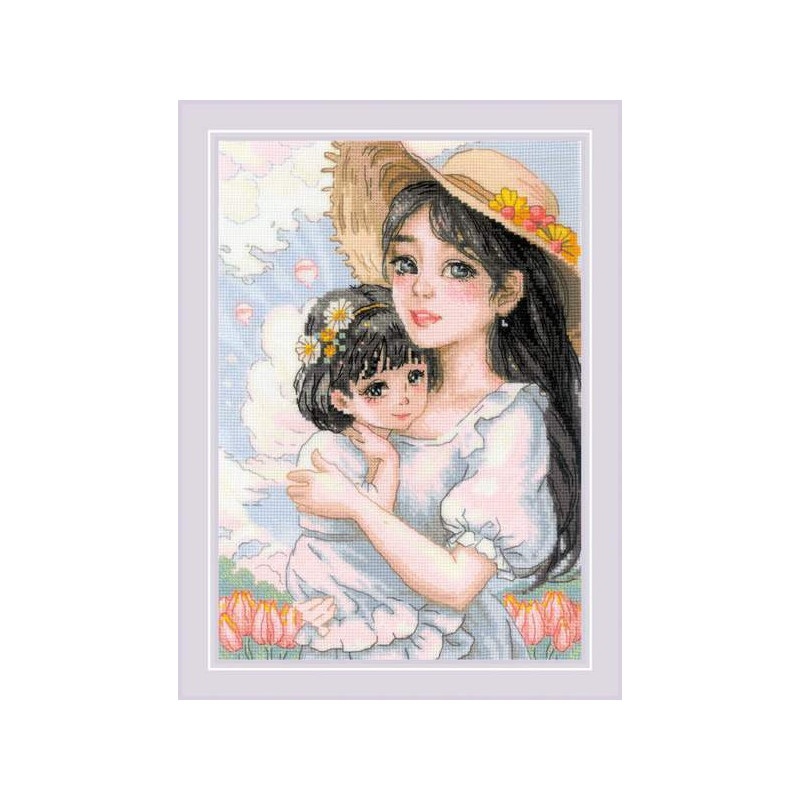 Kit de broderie Amour tendre