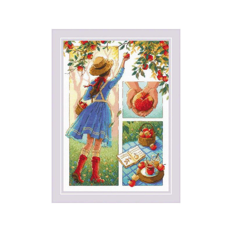 Kit de broderie Journée de la pomme