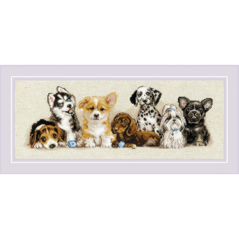 Kit de broderie Chiots Kit de broderie Chiots