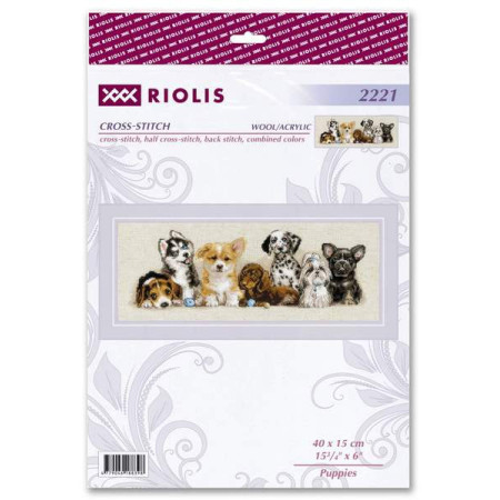Kit de broderie Chiots