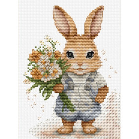 Luca-S Kit de broderie La surprise du lapin