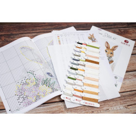 Kit de broderie La surprise du lapin
