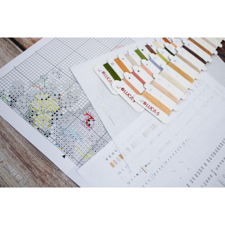 Kit de broderie Le lapin heureux