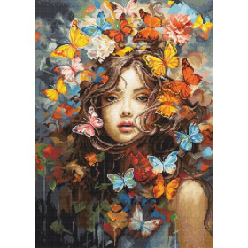 Luca-S Embroidery kit Butterflies Magic